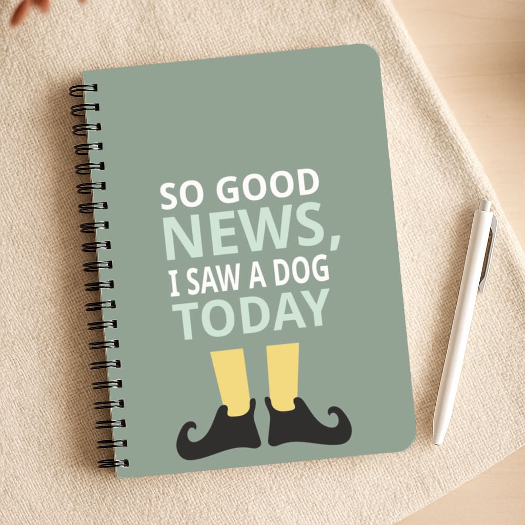 I Saw A Dog Today - Elf Notepad