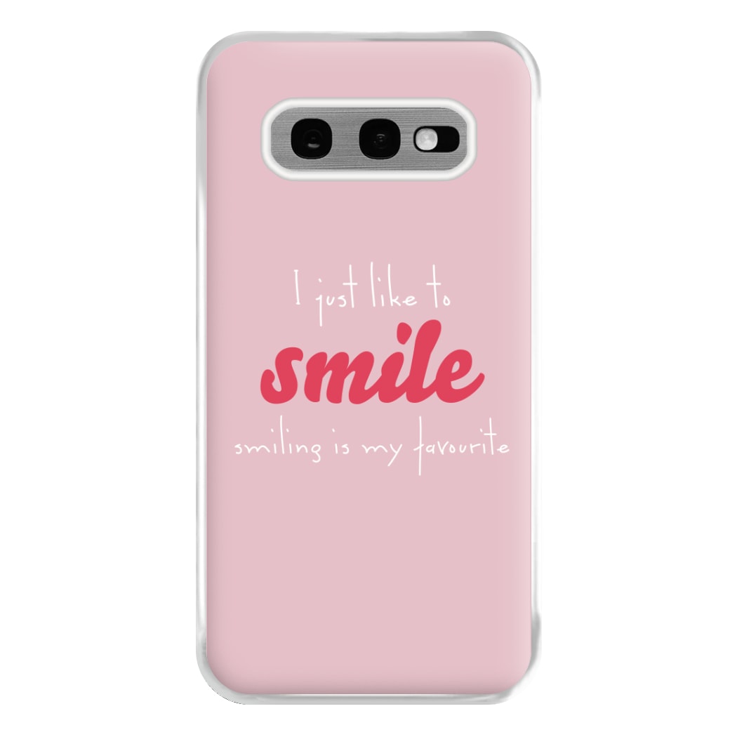 I Just Like To Smile - Elf Phone Case for Galaxy S10e