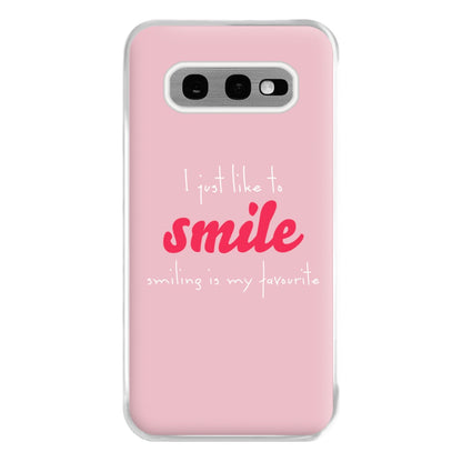 I Just Like To Smile - Elf Phone Case for Galaxy S10e