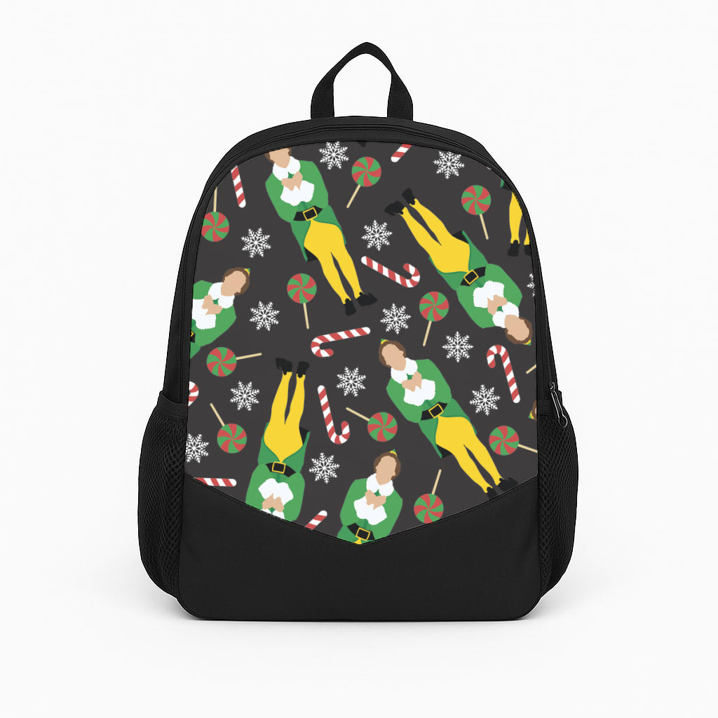Elf Candy Cane Pattern Backpack