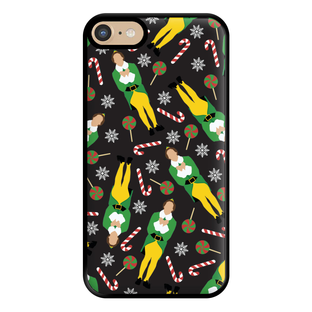 Elf Candy Cane Pattern Phone Case for iPhone 6 / 7 / 8 / SE