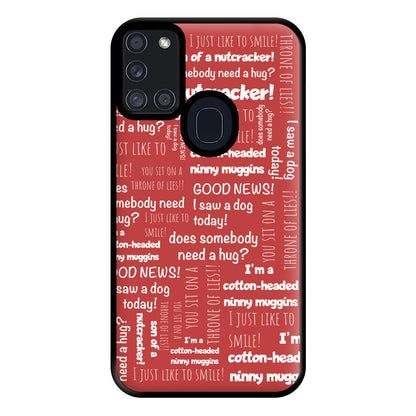 Elf Quotes Phone Case for Galaxy A21s