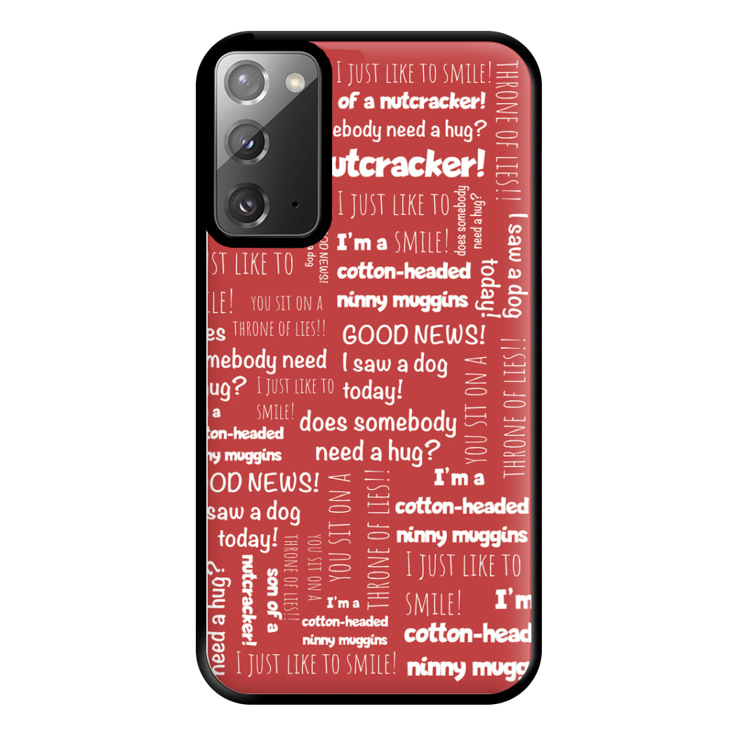 Elf Quotes Phone Case for Galaxy Note 20 Ultra