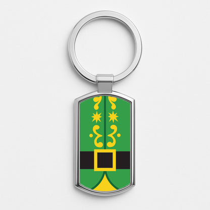 Elf Costume Silver Keyring