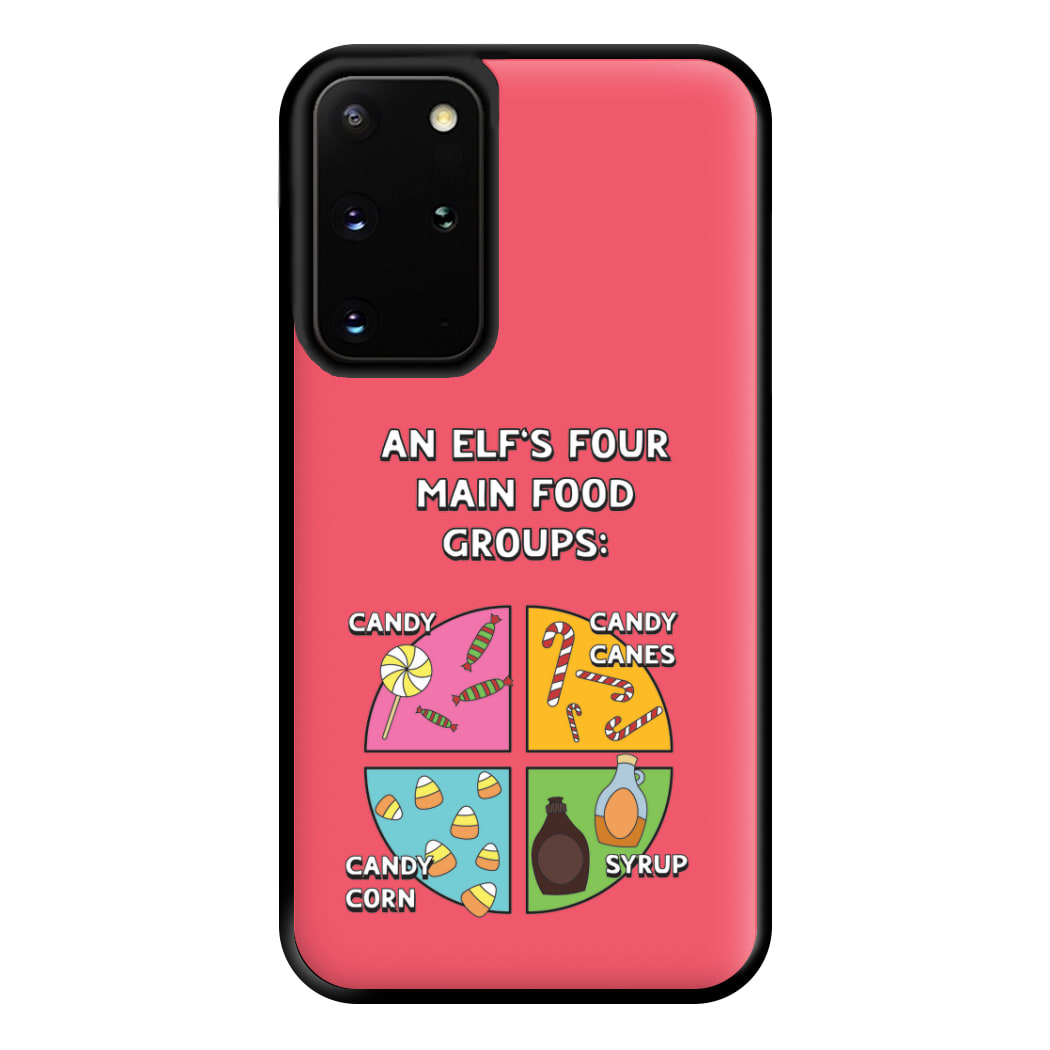 An Elf's Four Main Food Groups Phone Case for Galaxy S20 Plus