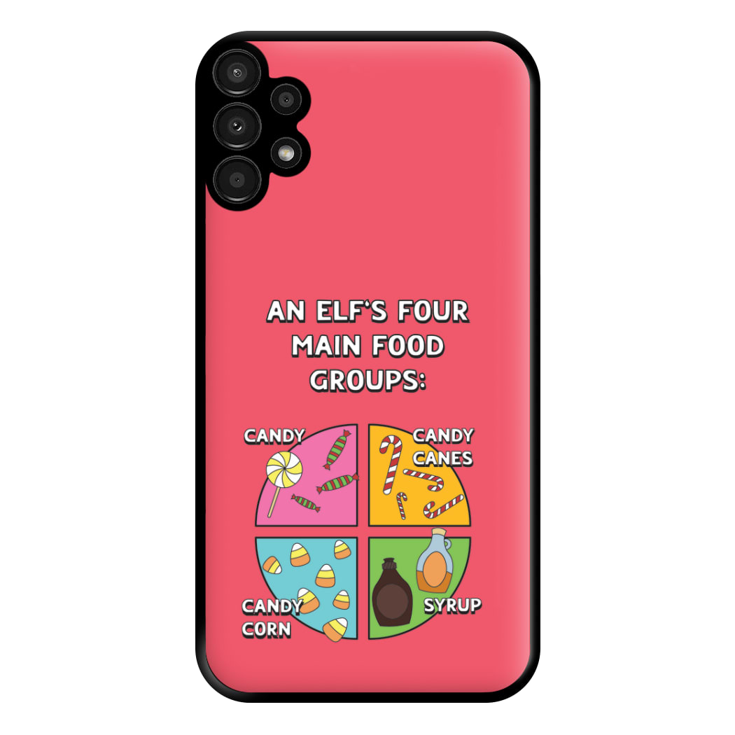 An Elf's Four Main Food Groups Phone Case for Galaxy A13