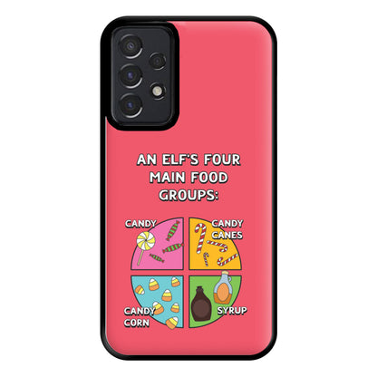 An Elf's Four Main Food Groups Phone Case for Galaxy A52 / A52s