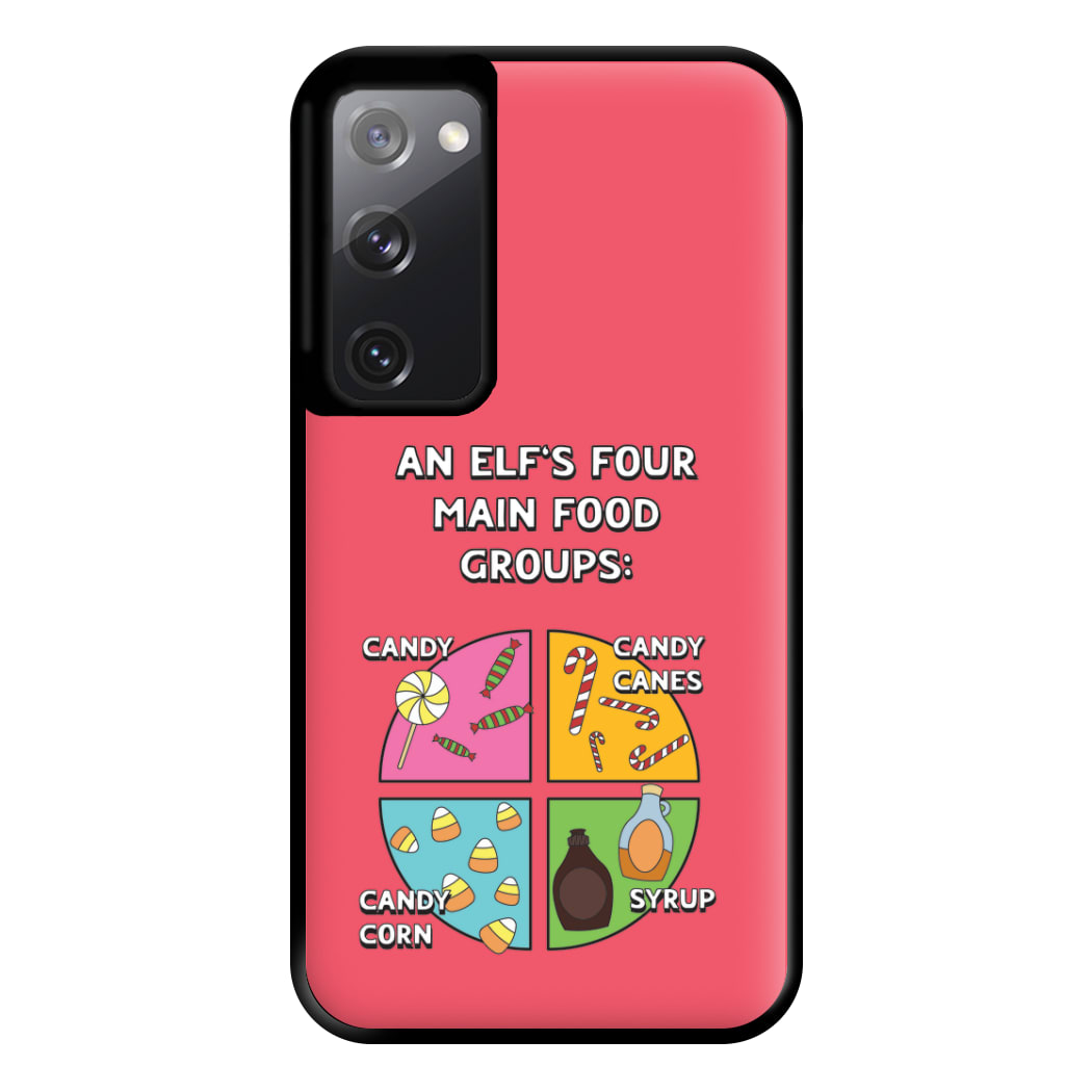 An Elf's Four Main Food Groups Phone Case for Galaxy S20FE