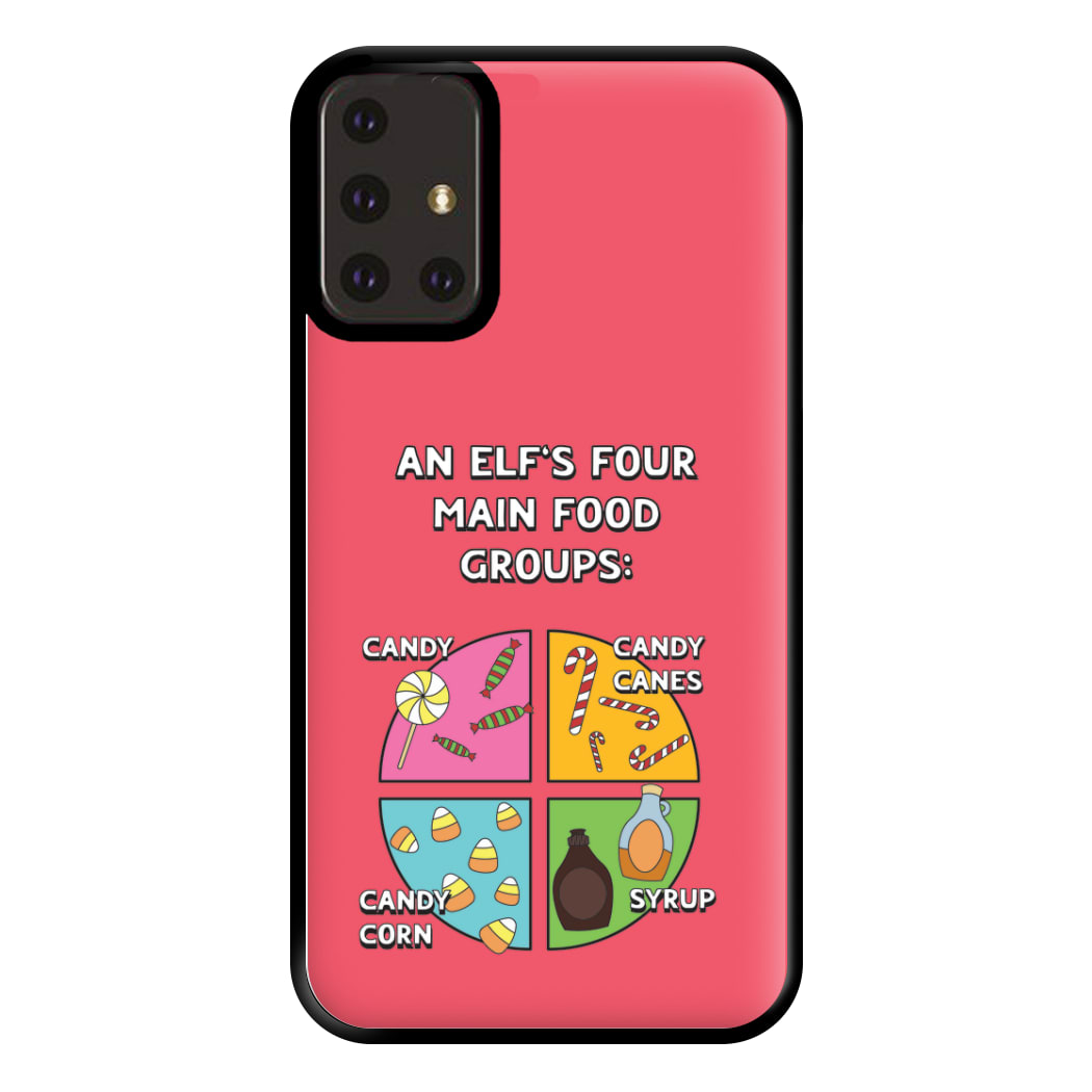 An Elf's Four Main Food Groups Phone Case for Galaxy A71