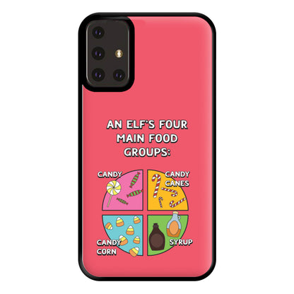 An Elf's Four Main Food Groups Phone Case for Galaxy A71