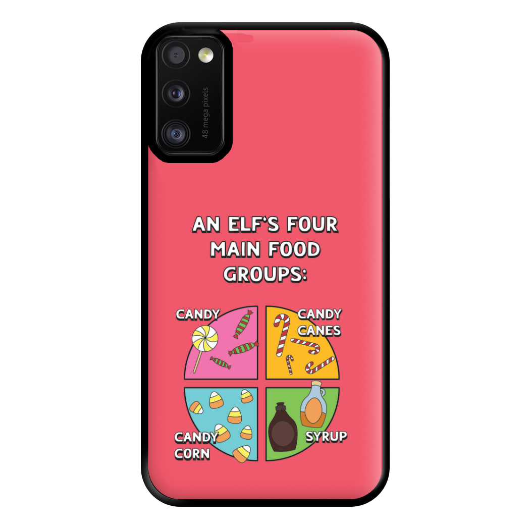 An Elf's Four Main Food Groups Phone Case for Galaxy A41