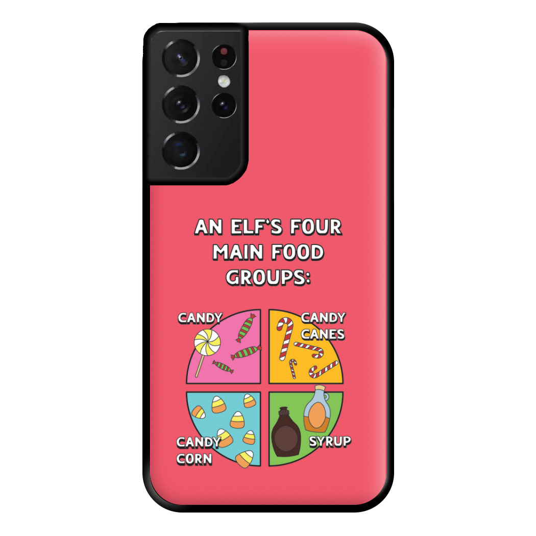 An Elf's Four Main Food Groups Phone Case for Galaxy S21 Ultra