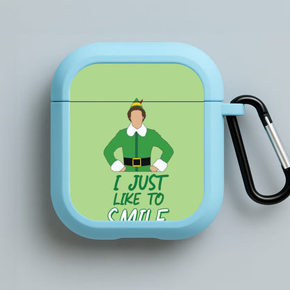 I Just Like To Smile Blue AirPods Case