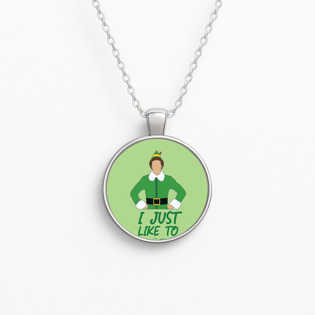 I Just Like To Smile Circle Necklace