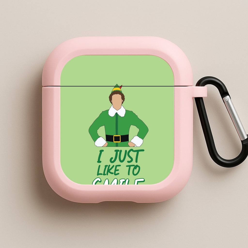 I Just Like To Smile Pink AirPods Case