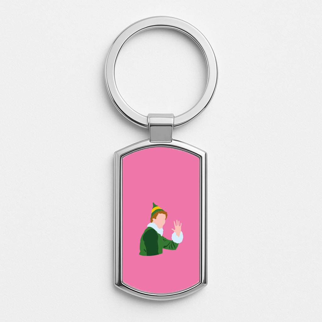 Wave - Elf Silver Keyring