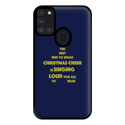 Christmas Cheer - Elf Phone Case for Galaxy A21s