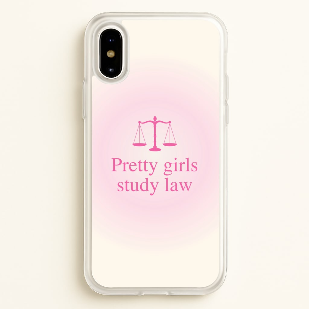Pretty Girls Study Law Phone Case - iPhone X / XS