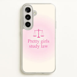 Pretty Girls Study Law Phone Case - Galaxy A56