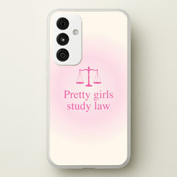 Pretty Girls Study Law Phone Case - Galaxy A35