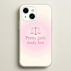 Pretty Girls Study Law Phone Case - iPhone 14 Plus