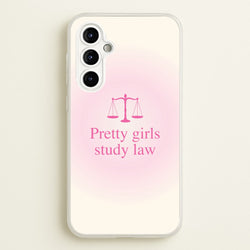 Pretty Girls Study Law Phone Case - Galaxy A54