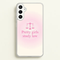 Pretty Girls Study Law Phone Case - Galaxy A36