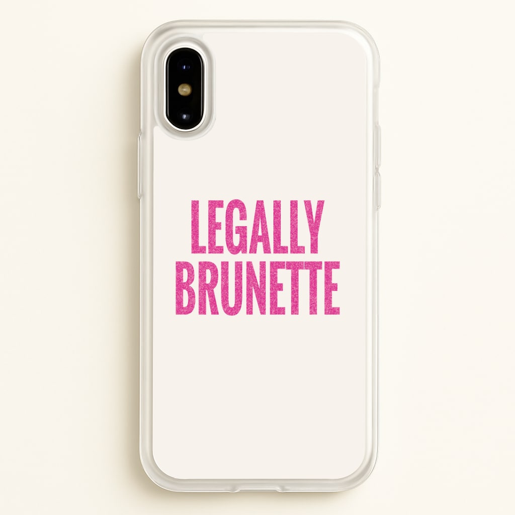 Legally Brunette Phone Case - iPhone X / XS