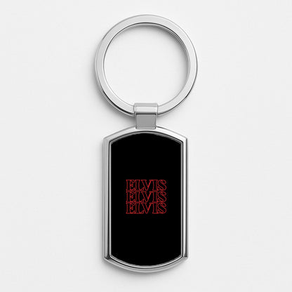 Layered Silver Keyring