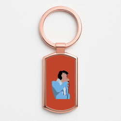 Iconic Suit Rose Gold Keyring