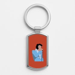 Iconic Suit Silver Keyring