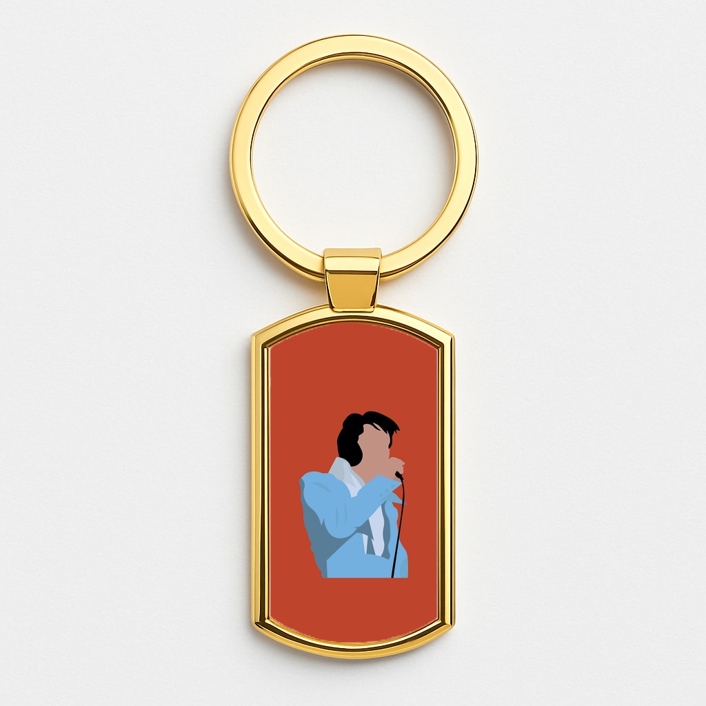 Iconic Suit Gold Keyring