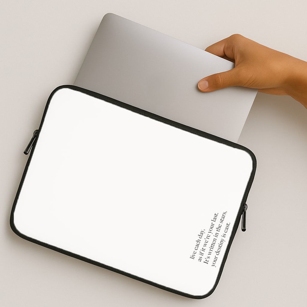 Live Each Day As If It We're Your Last MacBook Case