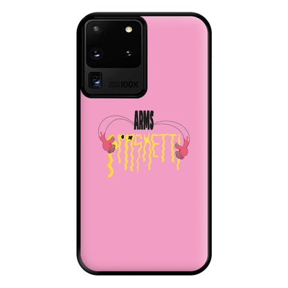 Arms Spaghetti - Pink Phone Case for Galaxy S20 Ultra