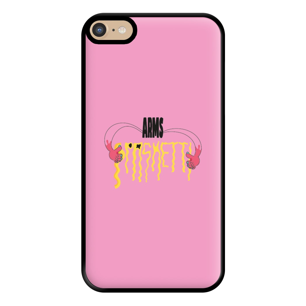 Arms Spaghetti - Pink Phone Case for iPhone 6 Plus / 7 Plus / 8 Plus