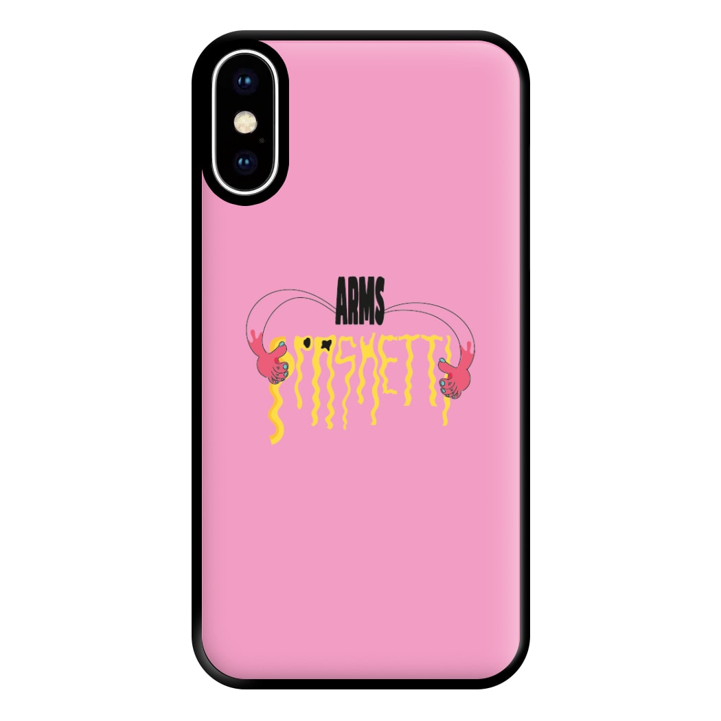 Arms Spaghetti - Pink Phone Case for iPhone XS Max