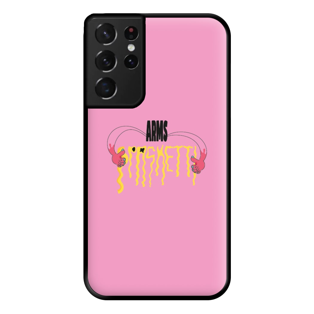 Arms Spaghetti - Pink Phone Case for Galaxy S21 Ultra