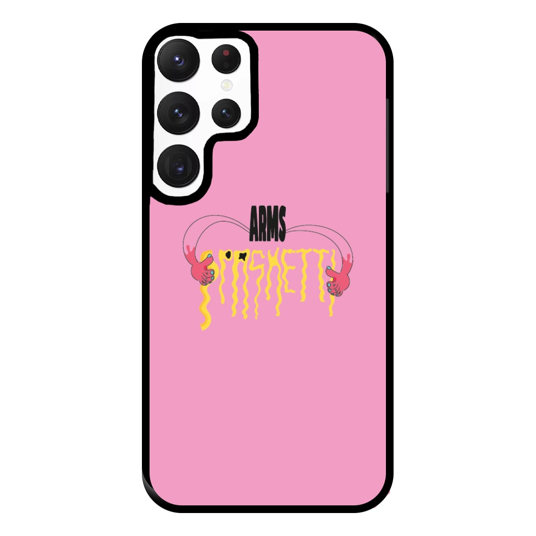 Arms Spaghetti - Pink Phone Case for Galaxy S22 Ultra