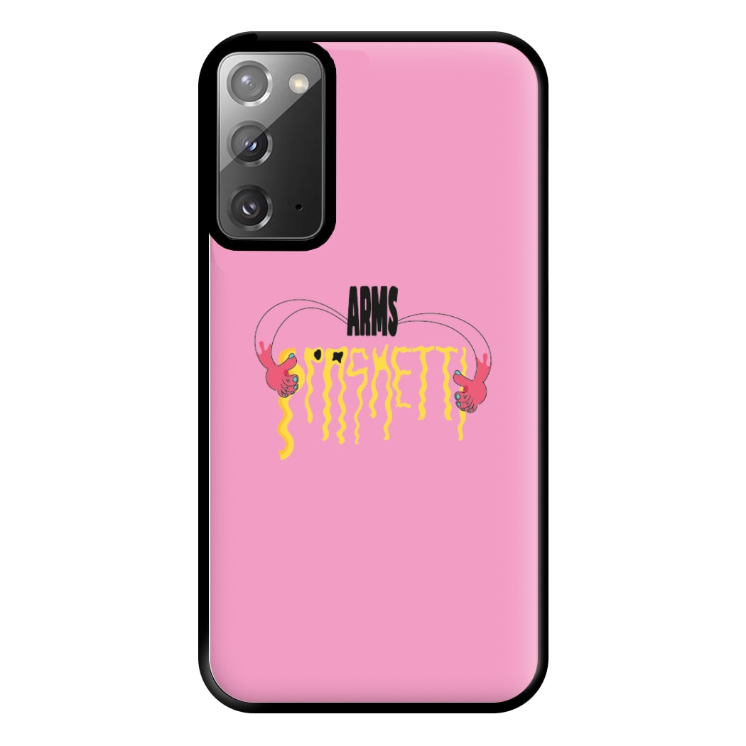 Arms Spaghetti - Pink Phone Case for Galaxy Note 20 Ultra