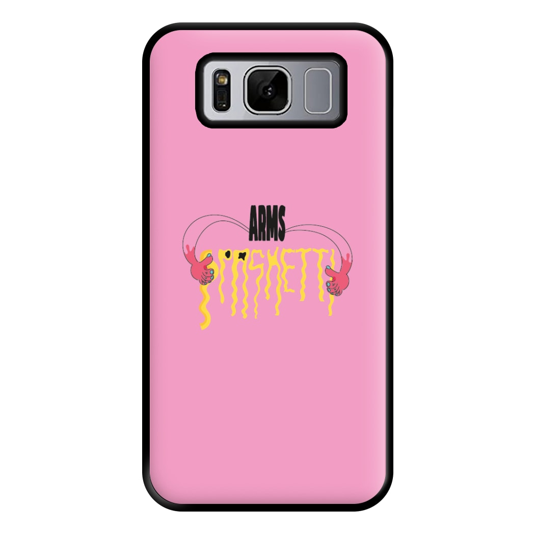 Arms Spaghetti - Pink Phone Case for Galaxy S8 Plus