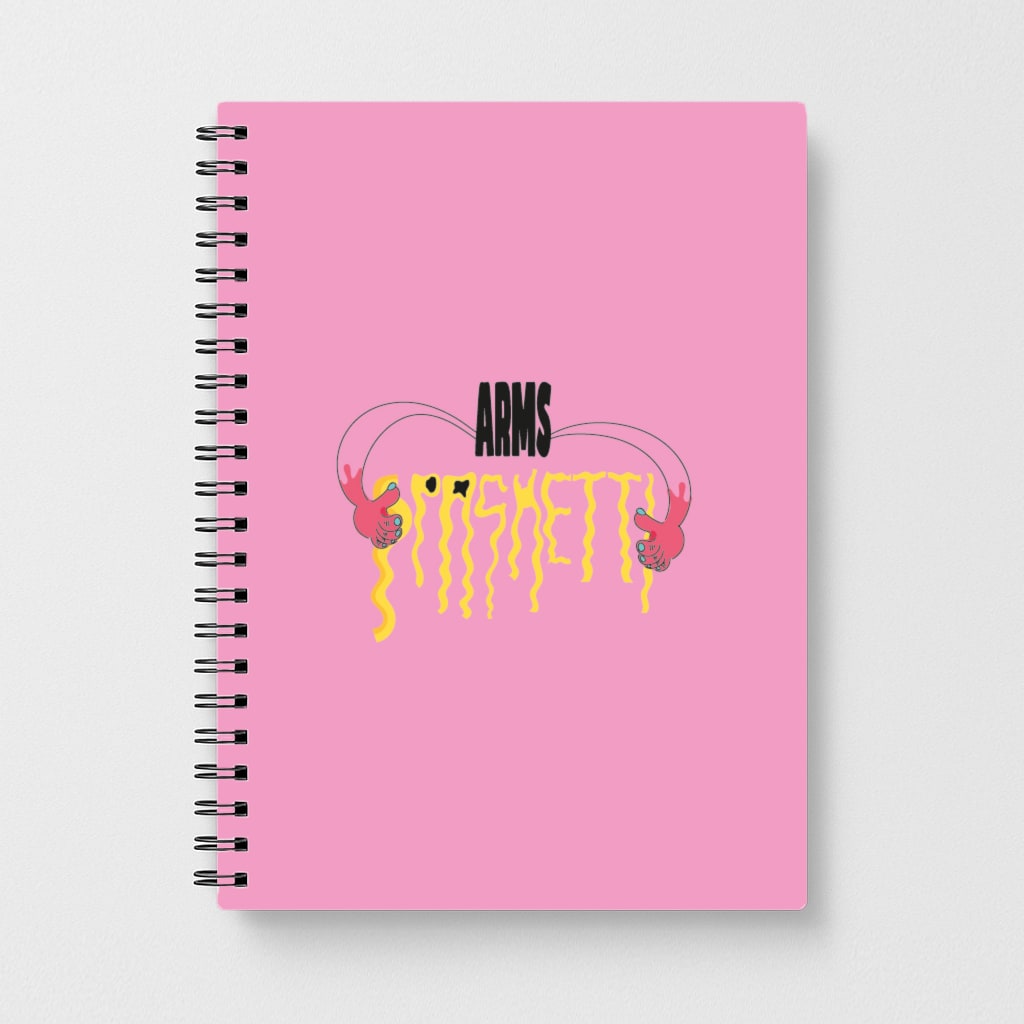 Arms Spaghetti - Pink Notebook