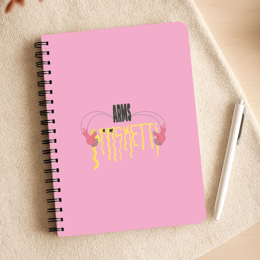 Arms Spaghetti - Pink Notepad