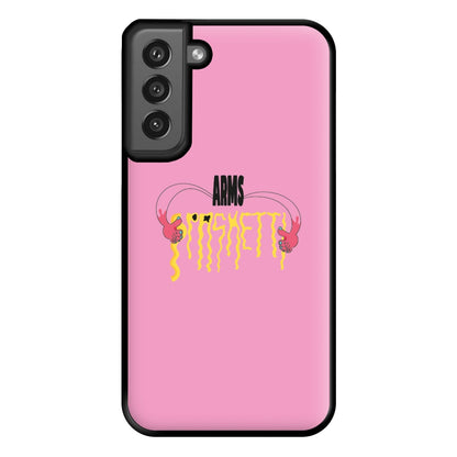 Arms Spaghetti - Pink Phone Case for Galaxy S21FE