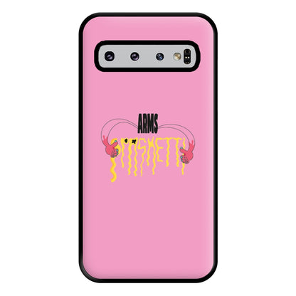 Arms Spaghetti - Pink Phone Case for Galaxy S10 Plus