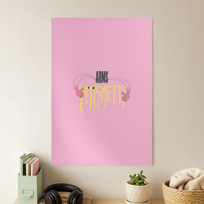 Arms Spaghetti - Pink Poster