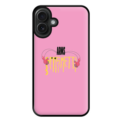 Arms Spaghetti - Pink Phone Case for iPhone 16 Plus