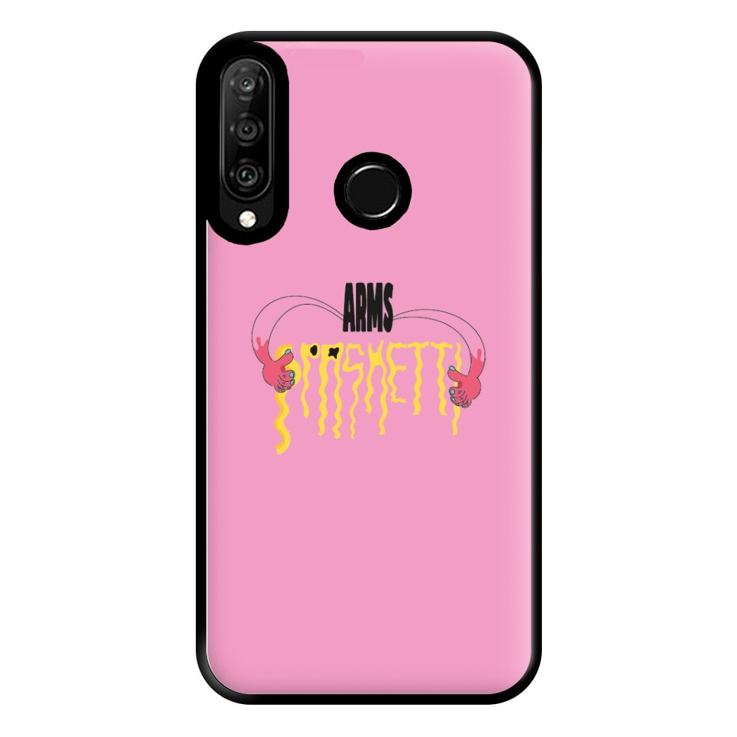 Arms Spaghetti - Pink Phone Case for Huawei P30 Lite