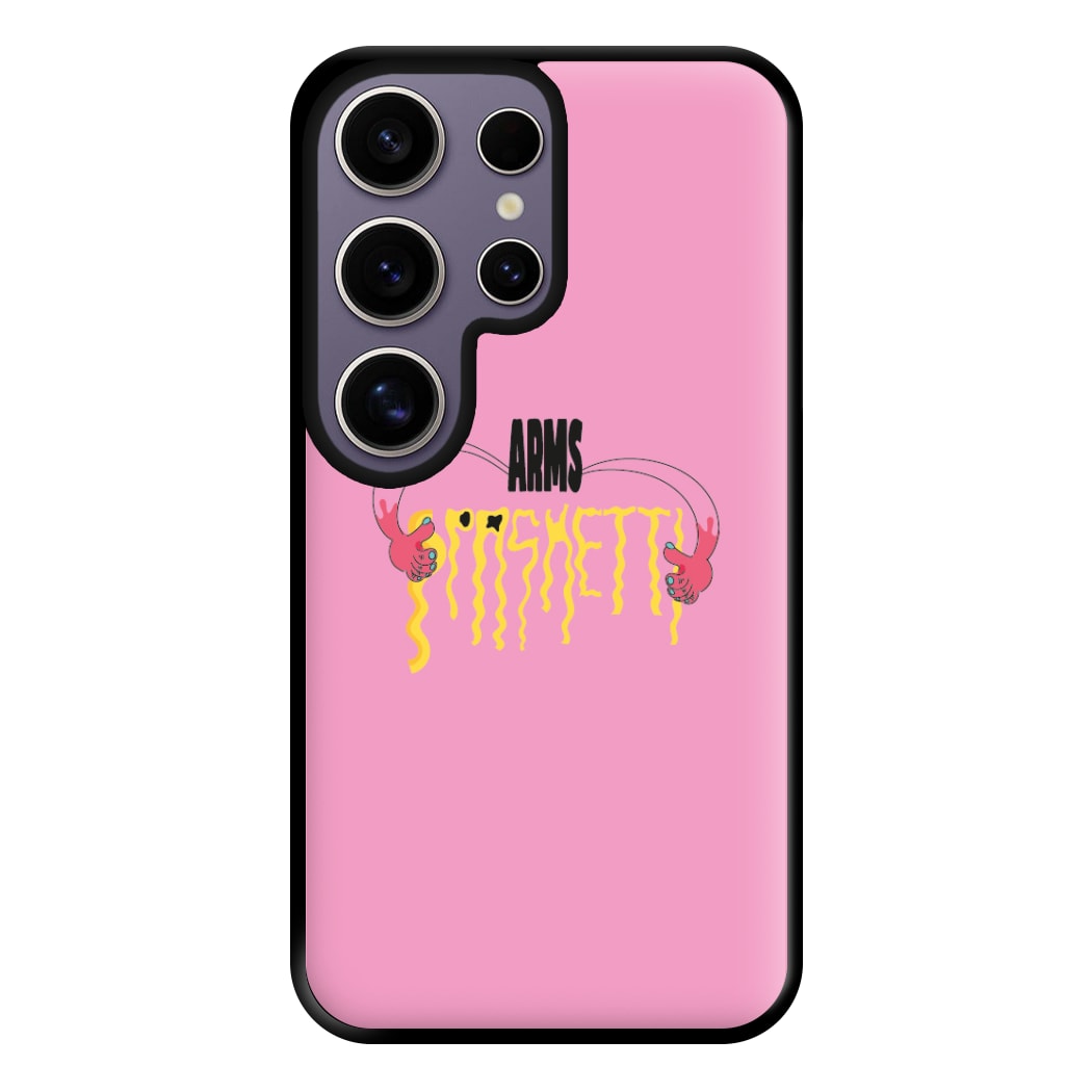 Arms Spaghetti - Pink Phone Case for Galaxy S25 Ultra