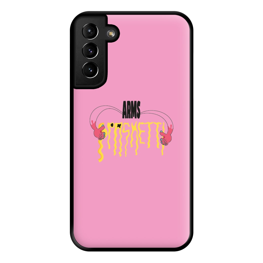 Arms Spaghetti - Pink Phone Case for Galaxy S21 Plus