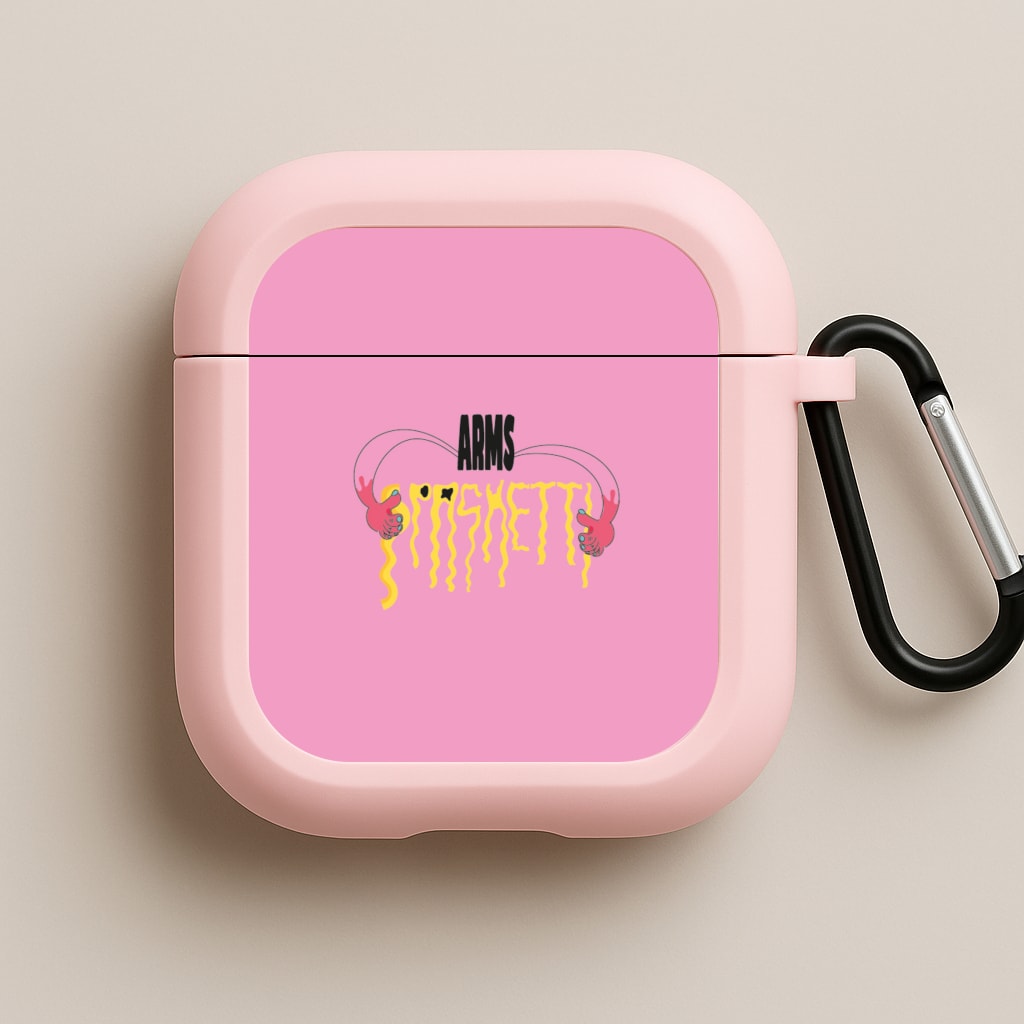 Arms Spaghetti - Pink Pink AirPods Case